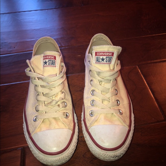 light yellow converse